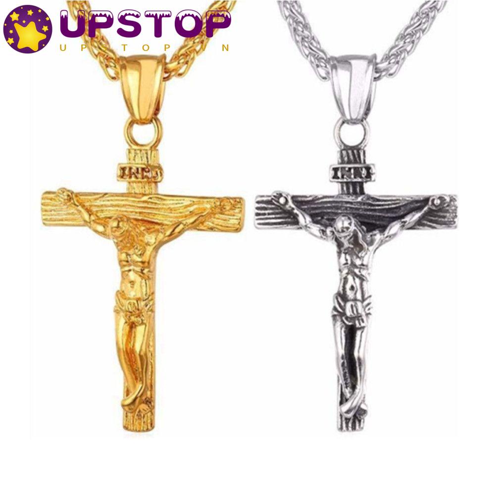 Vòng cổ Mặt Thánh Giá Thời Trang Dành Cho Nam Và Nữ|Vòng Tay Màu Sắc Retro Christian Thời Trang