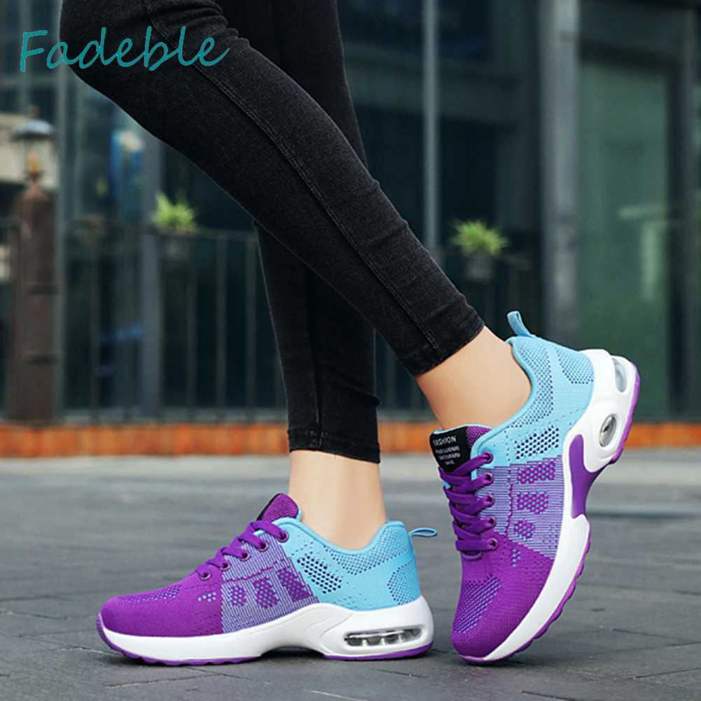 Giày Chạy Bộ Đế Phẳng Cột Dây Thoáng Khí Unisex