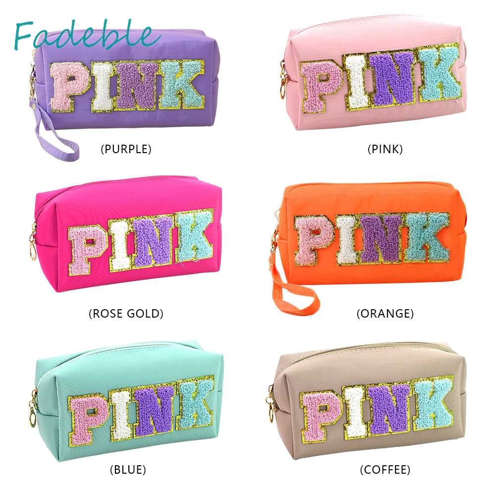 Túi Đựng Mỹ Phẩm Du Lịch Cỡ Lớn Thêu Chữ Đa Năng Thời Trang Cho Nữ