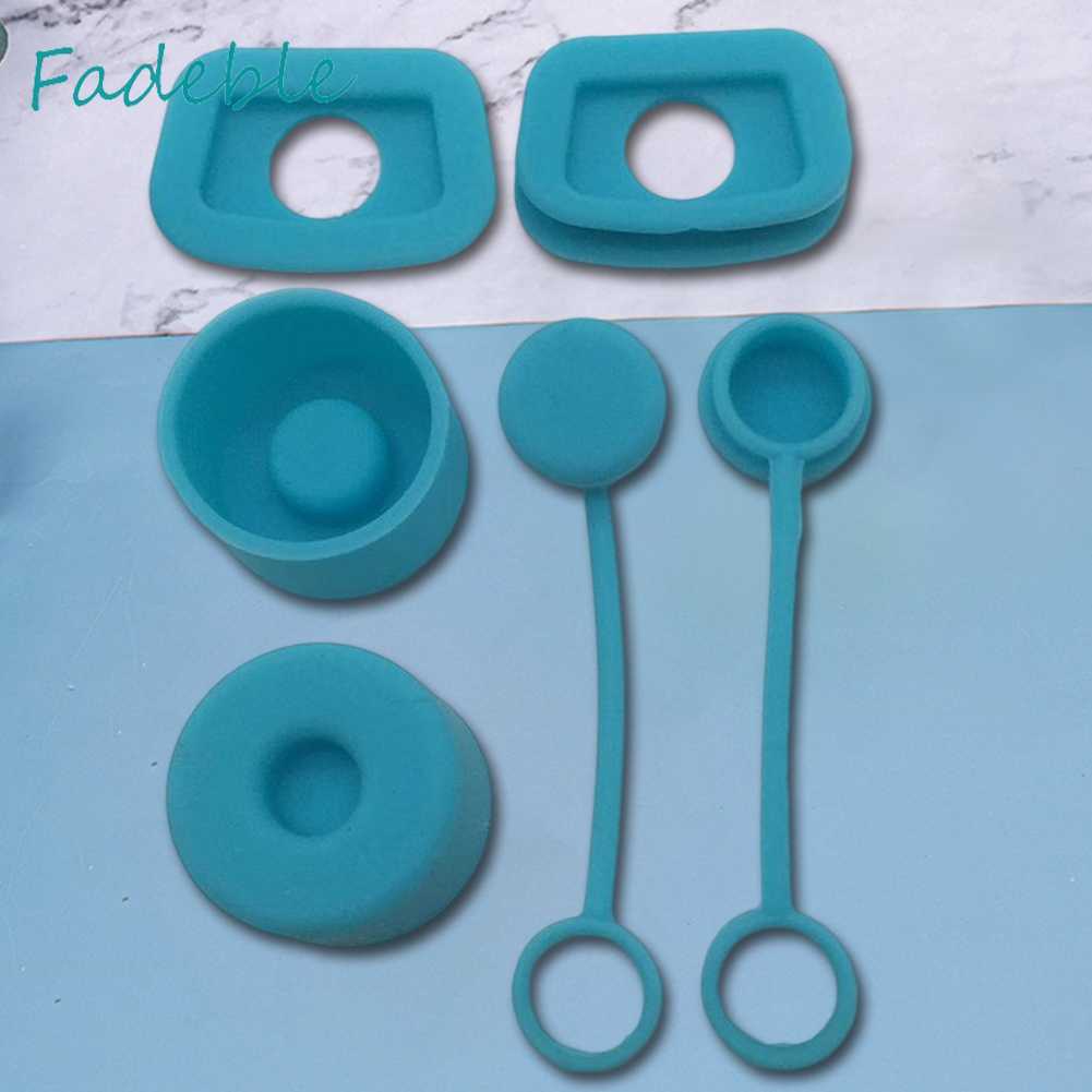 Bộ 6 Nắp Đậy Cốc Nước Bằng Silicone Chống Tràn Tiện Dụng