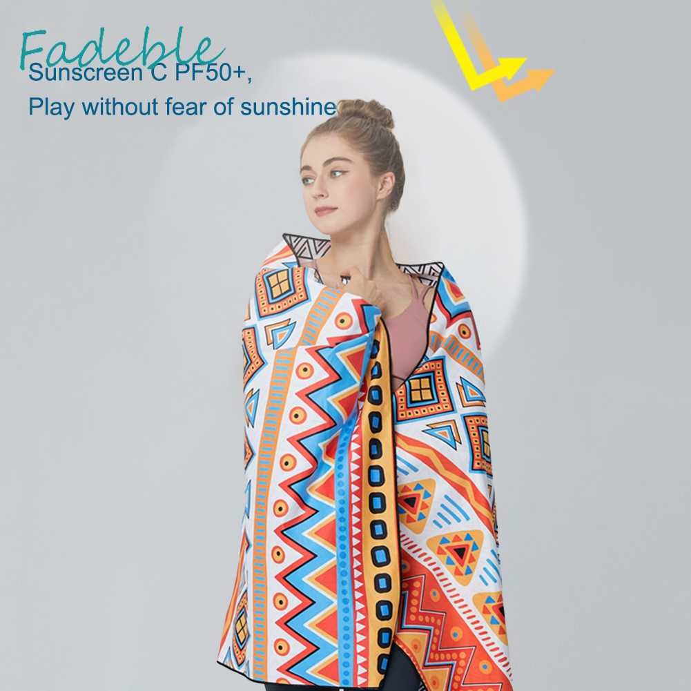 Khăn Tắm Bằng Sợi Micro Thấm Hút Tốt Có Thể Gấp Gọn Tiện Dụng Mang