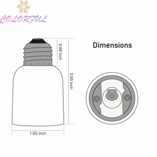 【COLORFUL】3-Pack 230V Light Sockets E26/E27 To E39/E40 Light Bulb Base Adapter Mogul    .