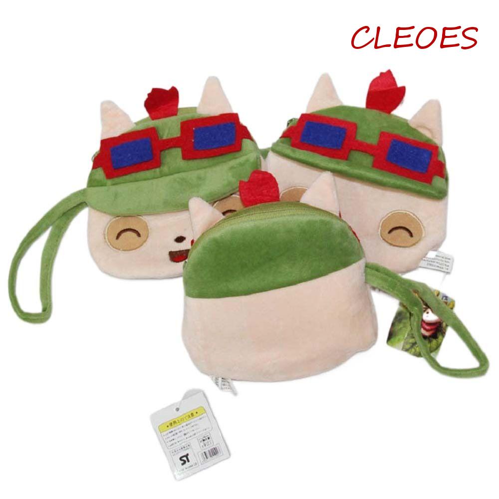 Ví Đựng Tiền Xu / Tai Nghe Mini Bằng Vải Bông CLEOES Teemo Sáng Tạo Thời Trang Làm Quà Tặng Năm Mới