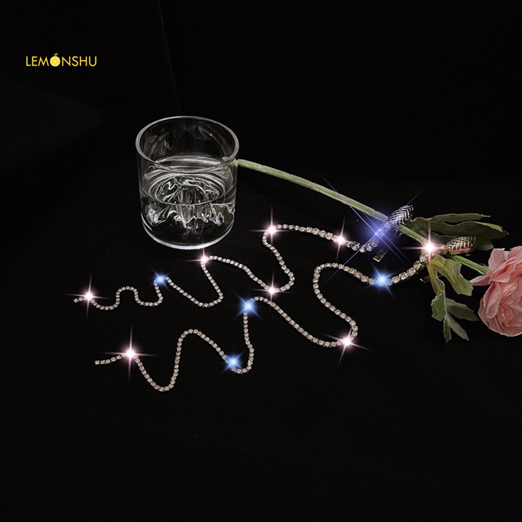 Chuỗi Dây Xích Hình Rắn Đính Đá Lấp Lánh Dùng Trang Trí Tóc