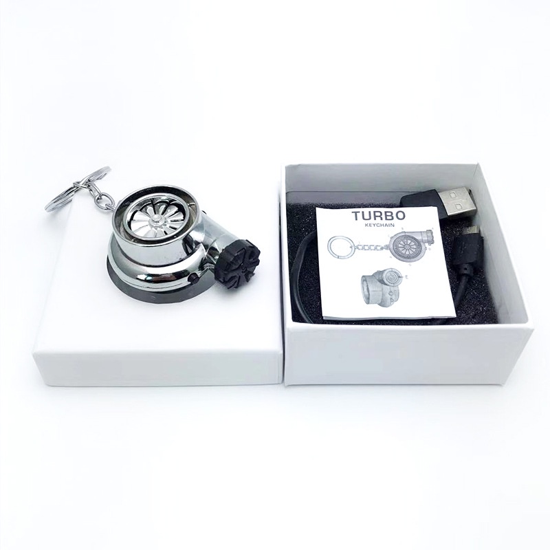 Zr Móc Khóa Xe Hơi Có Đèn Sạc usb Bằng Kim Loại