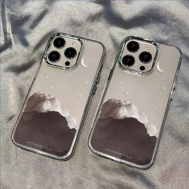 ✅Ốp Điện Thoại Dẻo Họa Tiết Đám Mây Chống Sốc Cho Iphone12In Style / Apple 11plus7 max 14pro138 FTD9