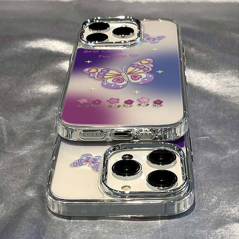 ✅Ốp Điện Thoại Mềm Chống Sốc Họa Tiết Bướm Đơn Giản 8In Cho Iphone 12Plus 13 3X7K 1114pro max7