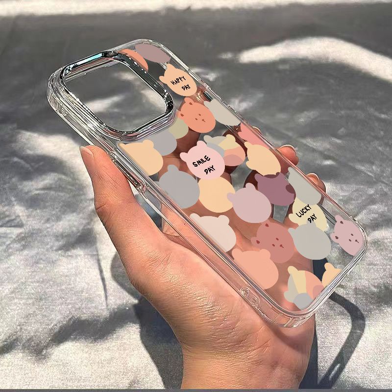 ✅Ốp Điện Thoại Dẻo Họa Tiết Gấu Nhỏ Dễ Thương Chống Sốc Cho Iphone 7 8 max 14Pro13Plus 1211