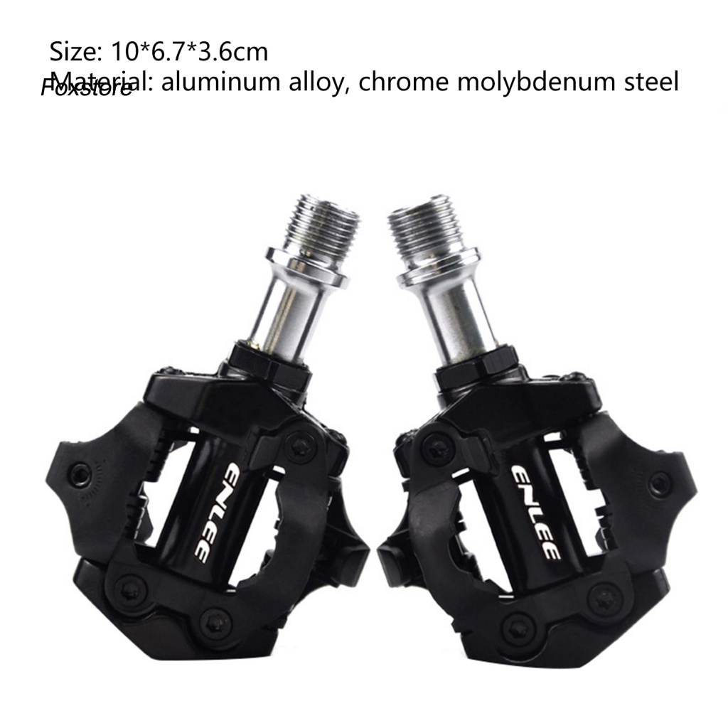 1 Cặp Bàn Đạp Xe Đạp Bằng Hợp Kim Nhôm Tự Khóa Chất Lượng Cao