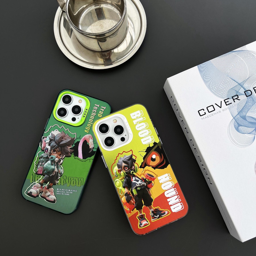 Ốp Điện Thoại tpu Mềm Chống Sốc Hai Mặt Trong Suốt Họa Tiết Hoạt Hình Cho iPhone 13 12 PRO MAX 14 Plus