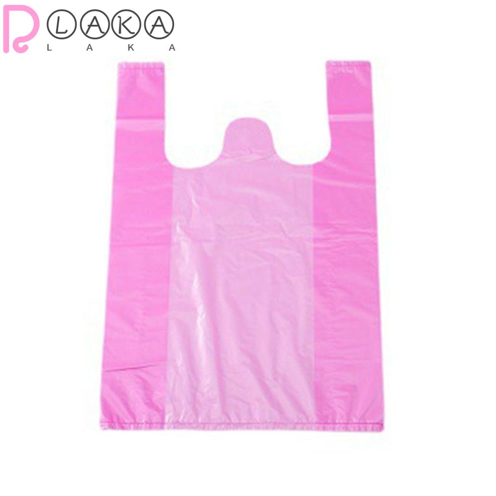 Bộ 100 Túi Mua Sắm Màu Hồng Kích Thước 12x20inch 32 * 52cm