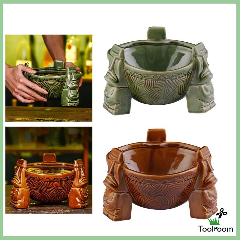 Cốc Uống Nước Bằng Sứ 1000ml Chủ Đề Tiki Sáng Tạo