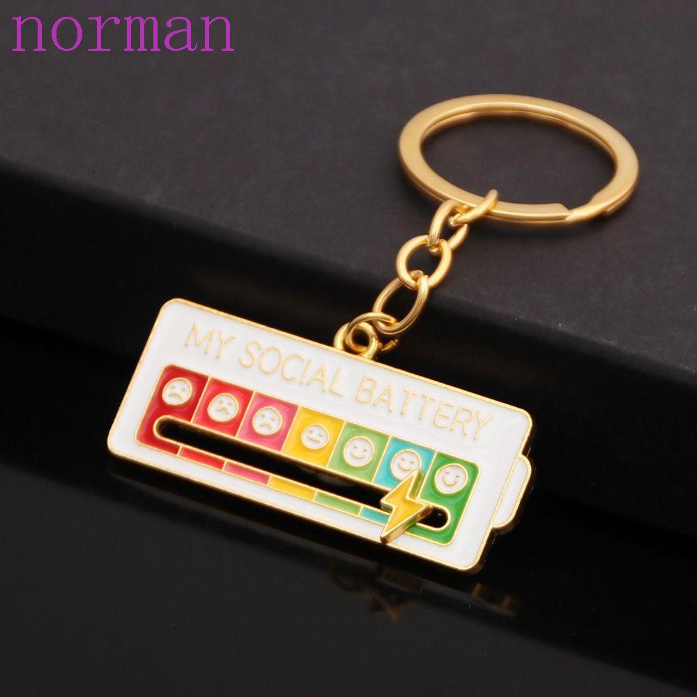 Móc Khóa Tráng Men Hình NORMAN Vui Nhộn Sáng Tạo