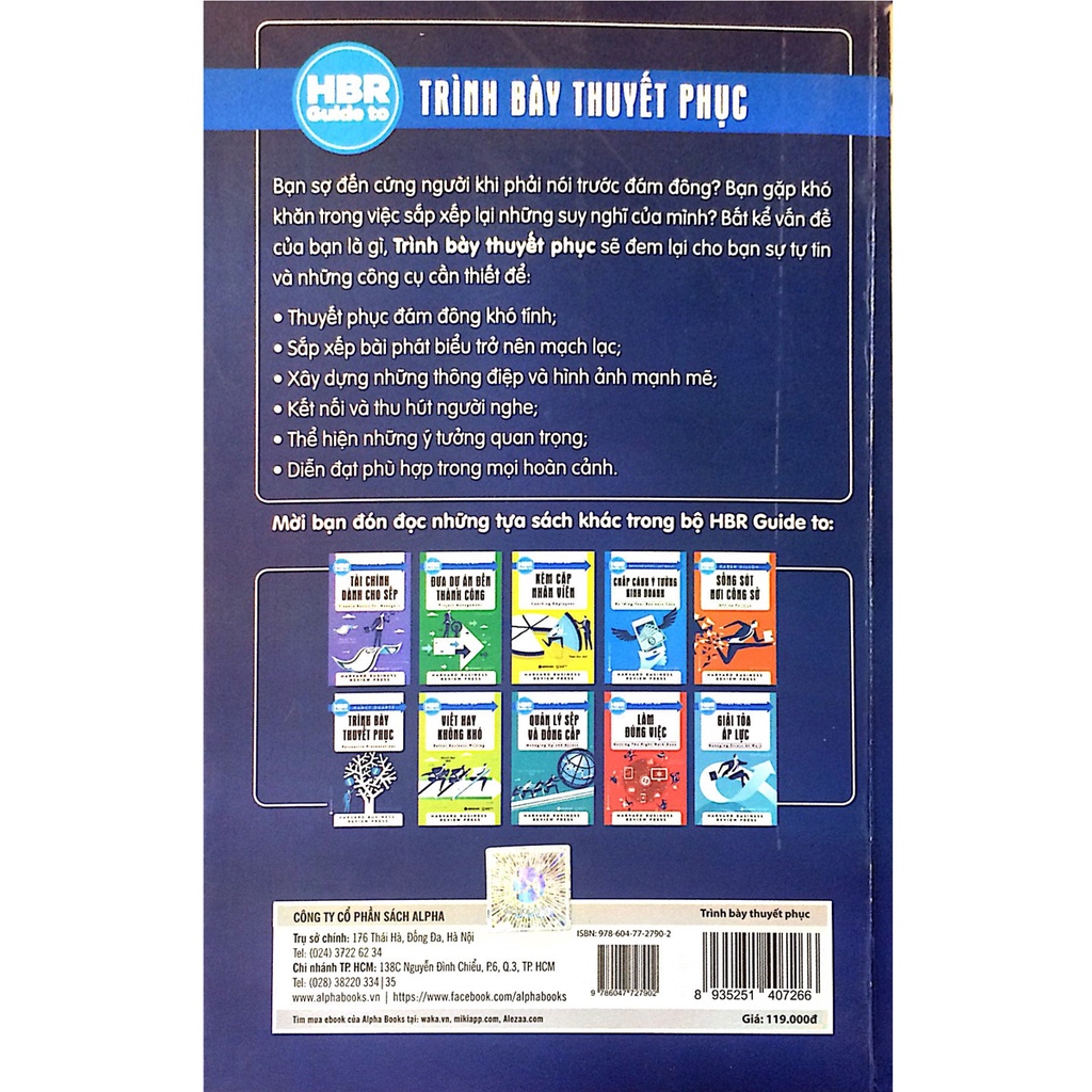 Sách - HBR Guide To - Trình Bày Thuyết Phục 119K