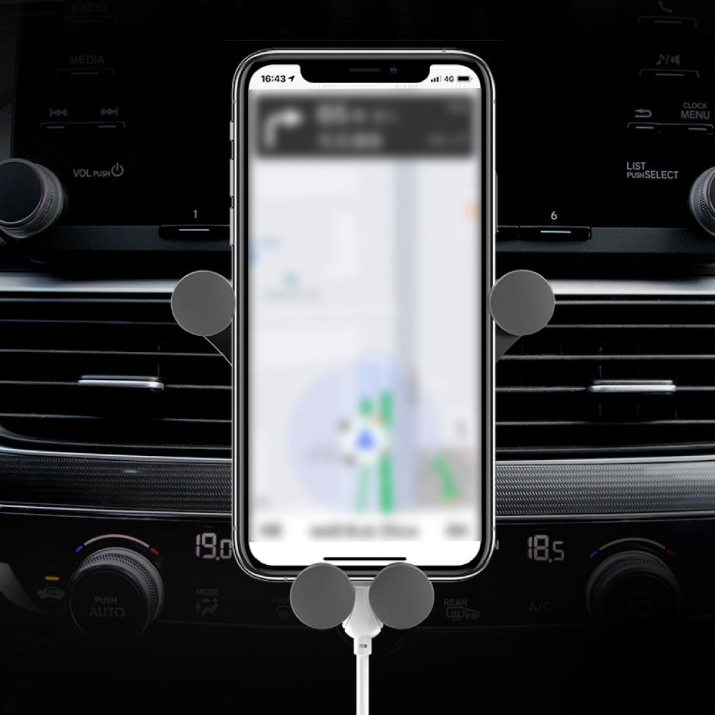 1 Bộ Giá Đỡ Điện Thoại Bằng PC Có Thể Điều Chỉnh Xoay 360 Độ Gắn Lỗ Thông Gió Xe Hơi