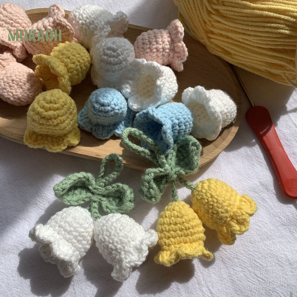 [Mok Abh] Móc Khóa Dệt Tay Hình Hoa Tinh Tế Phong Cách Bohemian Quyến Rũ