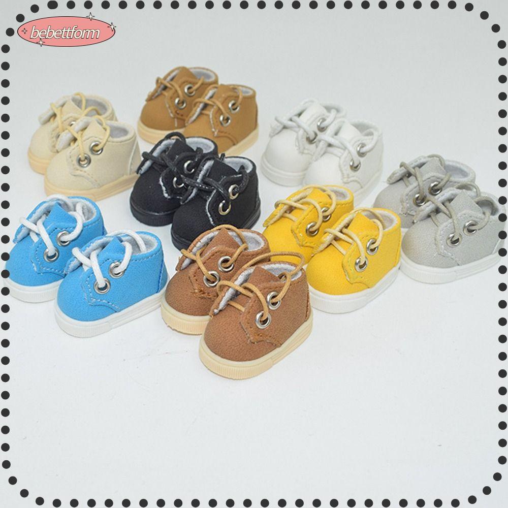BEBETTERM Giày Búp Bê 1 / 6 Bjd 15cm Chất Liệu Cotton Dễ Thương Xinh Xắn