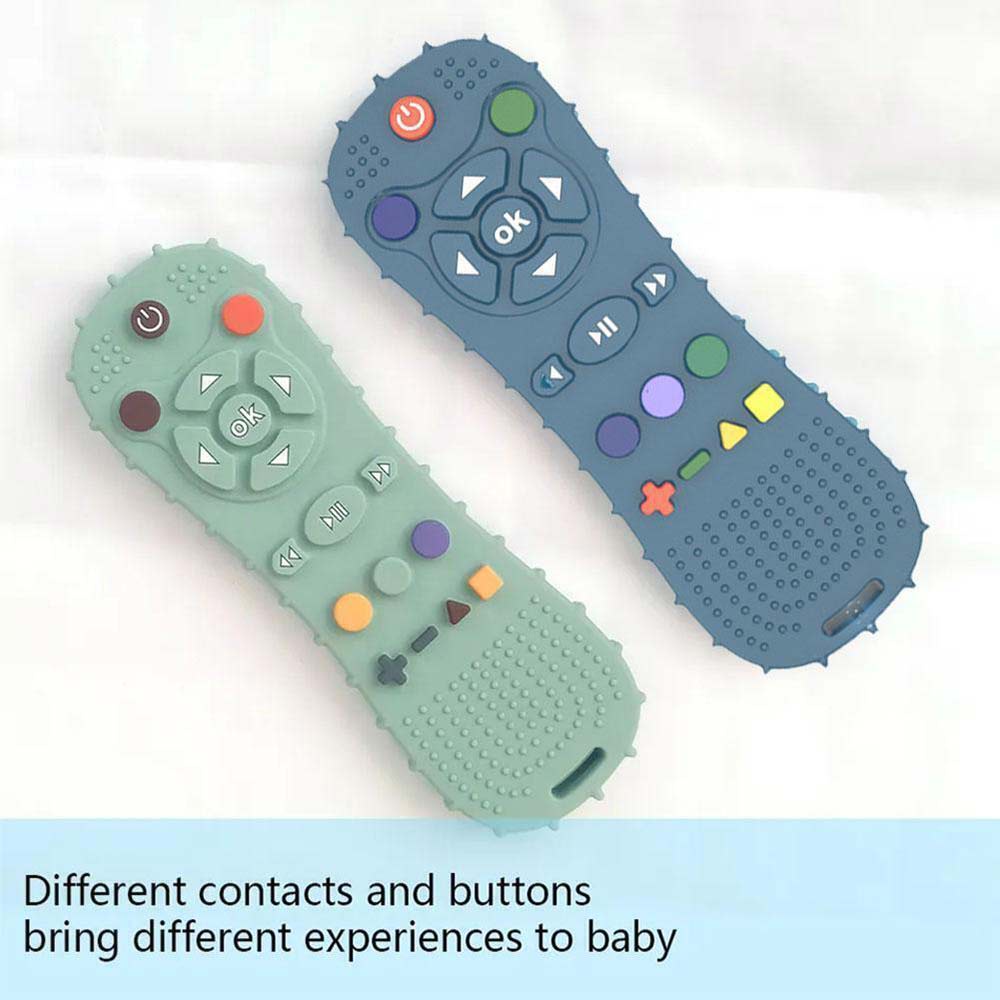 New Baby Dental Gum Baby Anti-eating Hand Grinder Silicone Dental Teether Pressable Remote Control Dental Teether