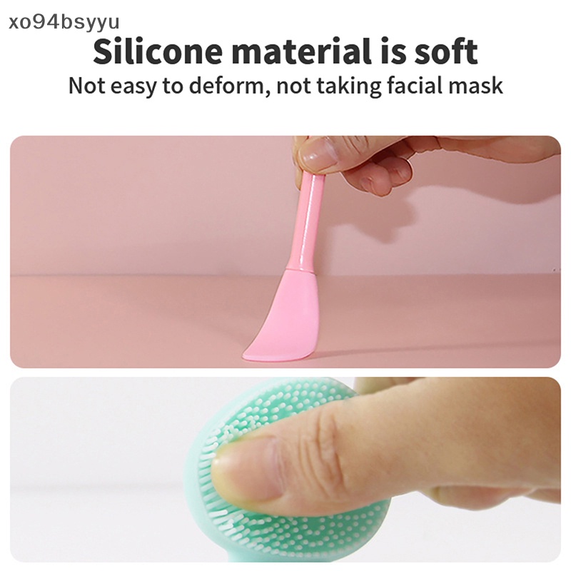 Cọ Rửa Mặt Xo94Bsyu Hai Đầu Bằng Silicon Tiện Dụng