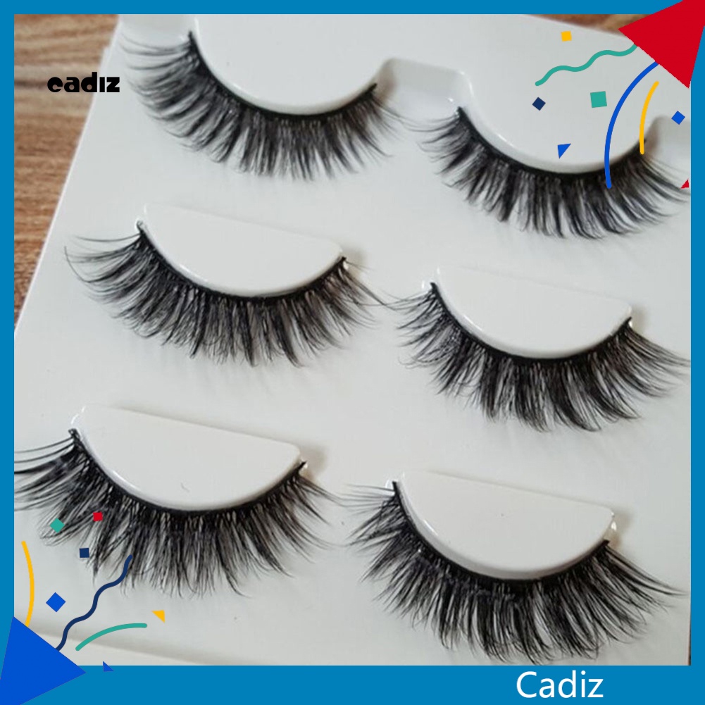 Bộ 3 Cặp Lông Mi Giả Mềm Và Dày Tự Nhiên