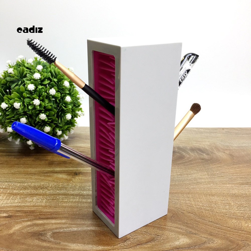 Giá Đỡ Cọ Trang Điểm Bằng Silicone Tiện Lợi