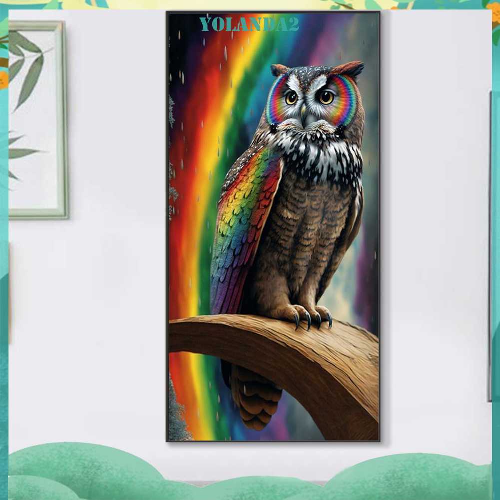 Tranh Đính Đá Kim Cương Toàn Bộ 5D DIY Hình Vẽ Con Cú