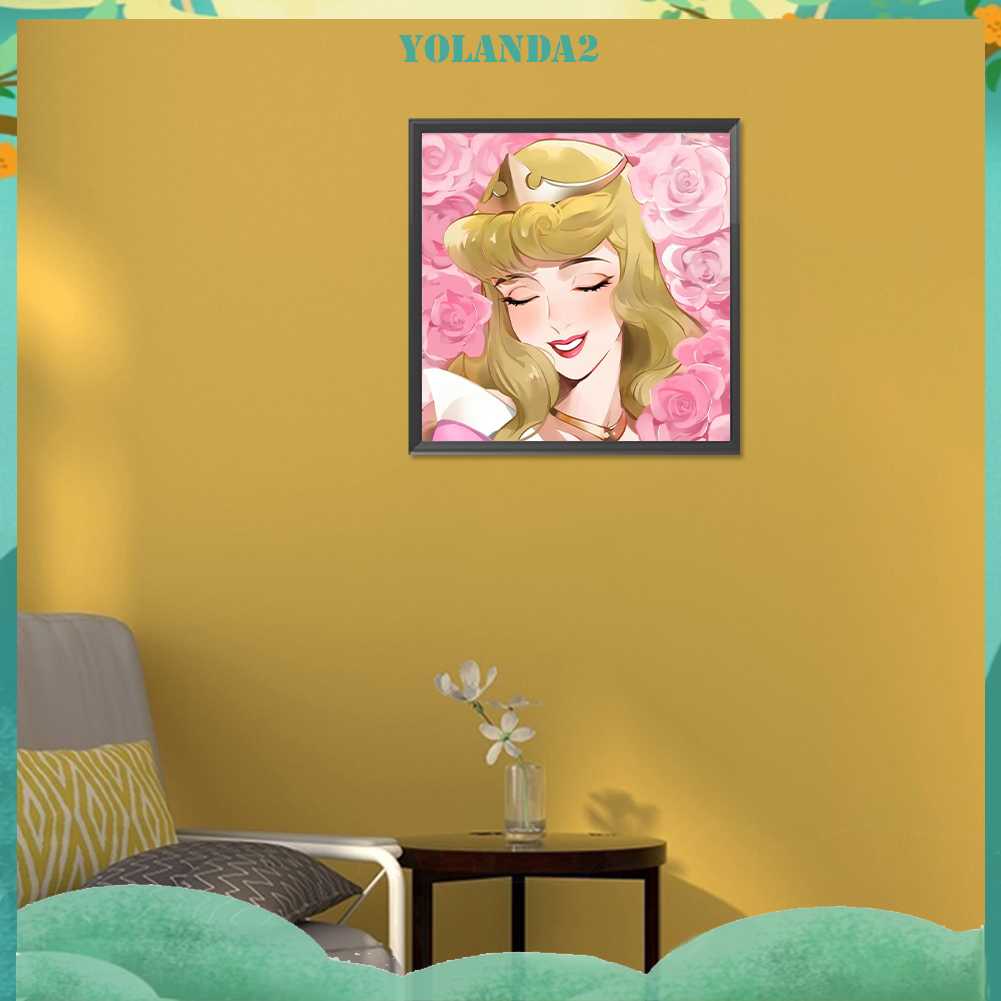 Tranh Đính Đá Kim Cương Toàn Bộ 5D DIY Hình Vẽ Công Chúa