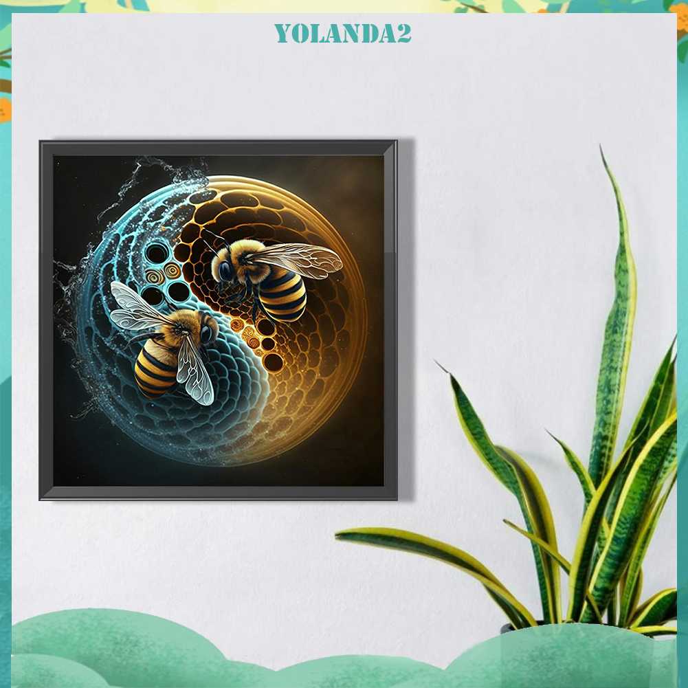 Tranh Đính Đá Kim Cương Toàn Bộ 5D DIY Hình Vẽ Con Ong