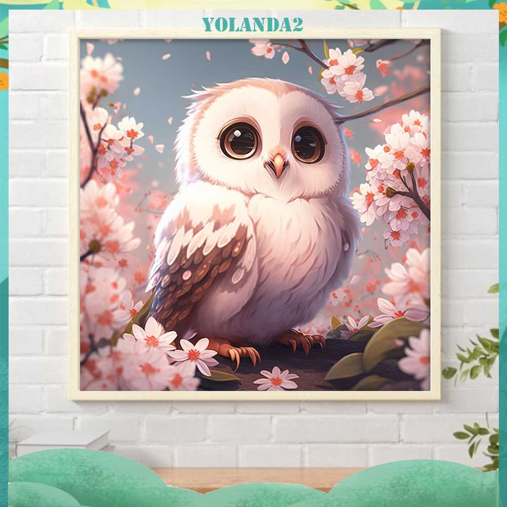 Tranh Đính Đá Kim Cương Toàn Bộ 5D DIY Hình Vẽ Con Cú