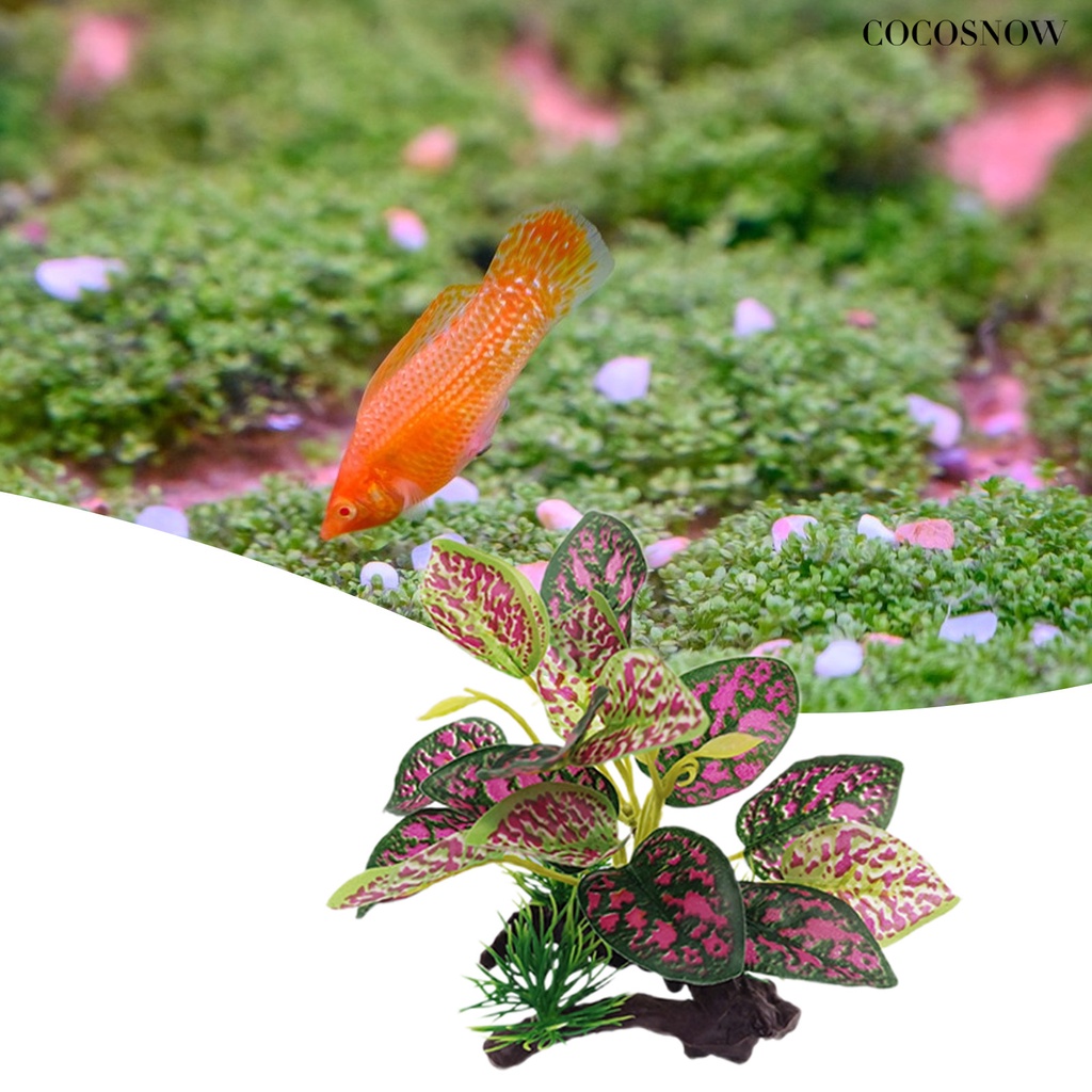 Cây Sen Đá Giả Bằng Nhựa Trang Trí Bể Cá