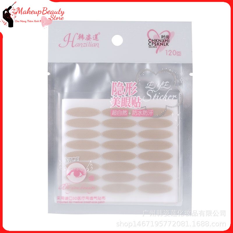 Kích mí vân lưới siêu mỏng, tàng hình, 120 miếng dán A17 MS 859