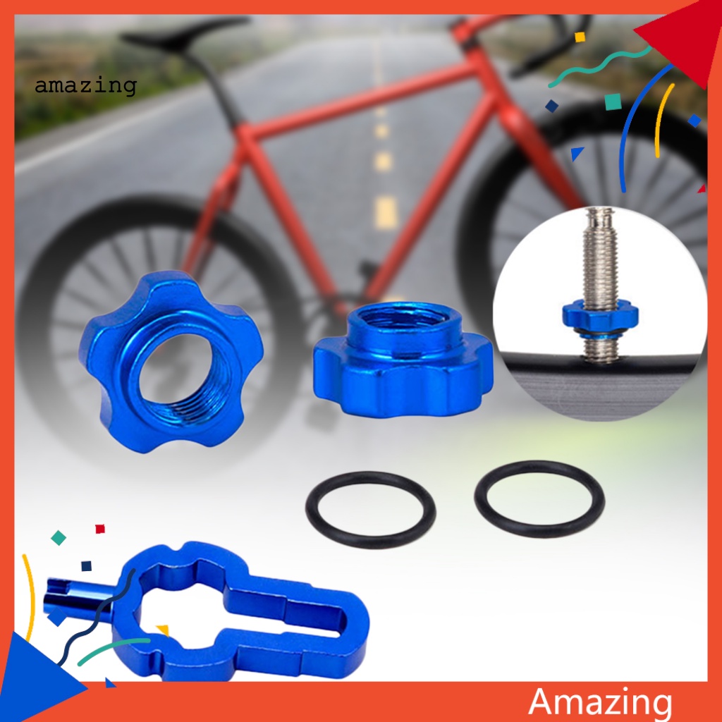 Bộ Đai Ốc Van Chuyển Đổi CNC Kèm Cờ Lê Lắp Đặt Chuyên Dụng Cho Xe Đạp