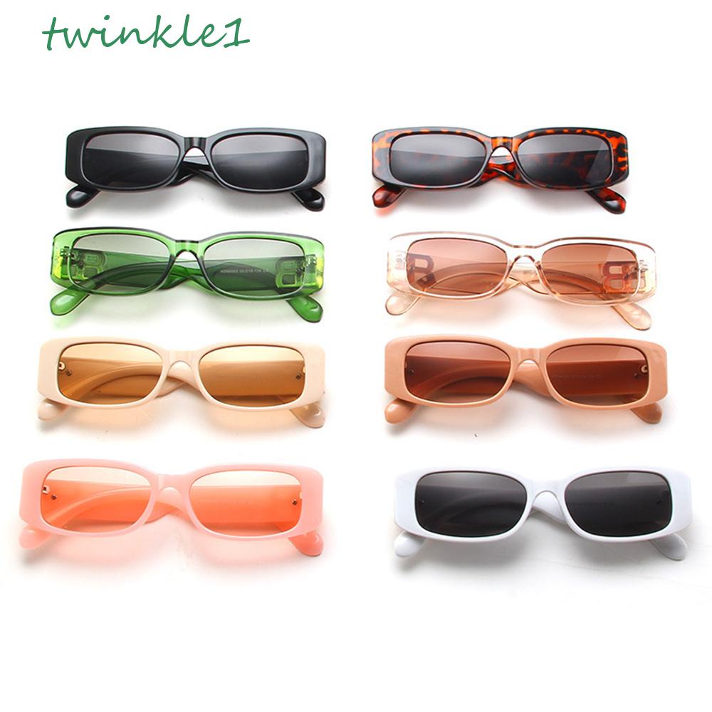 Kính Mát Gọng Chữ Nhật Nhỏ Thời Trang Cá Tính Phong Cách Âu Mỹ