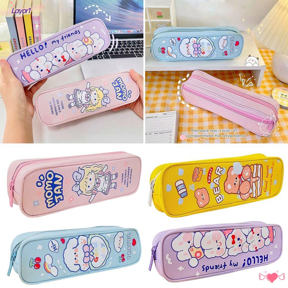 1 Túi Đựng Bút In Hoạt Hình Đáng Yêu Dành Cho Trẻ