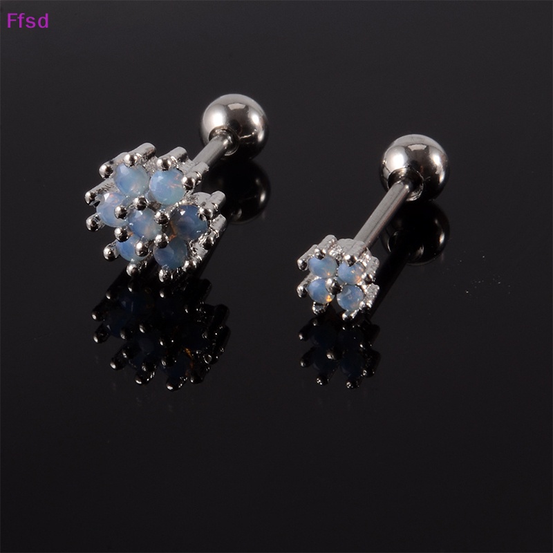 {Ffsd} 1 Khuyên Tai Dạng Xoắn Ốc Hình Nơ Bướm Gấu Xương Tai Thời Trang Làm Quà Tặng Cho Nữ