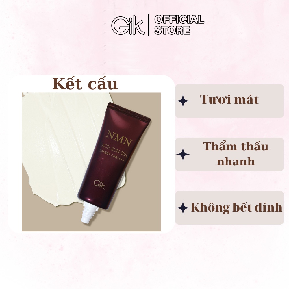 Gel chống nắng NMN FACE SUNGEL nắng thương hiệu GIK 40ml