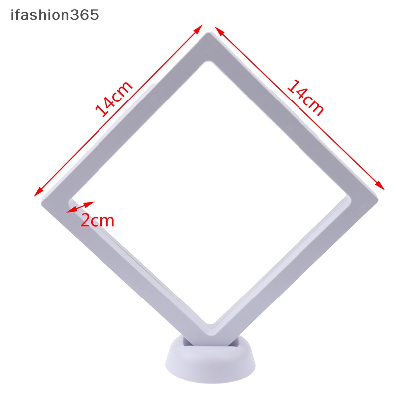 Khung Trưng Bày Trang Sức Hình Vuông 3D Kèm Giá Đỡ Tiện Dụng