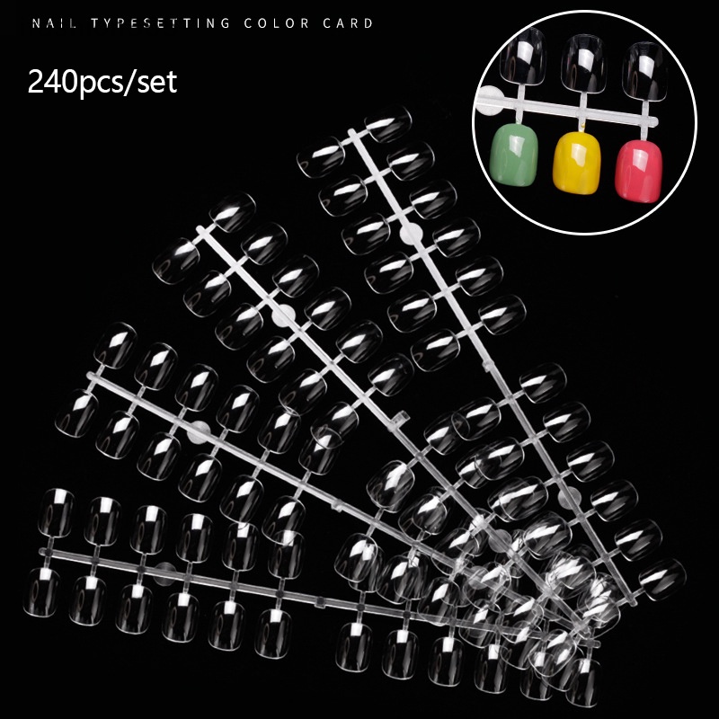 Set 240 Móng Tay Giả Trưng Bày Màu Sắc Thời Trang ifashion365