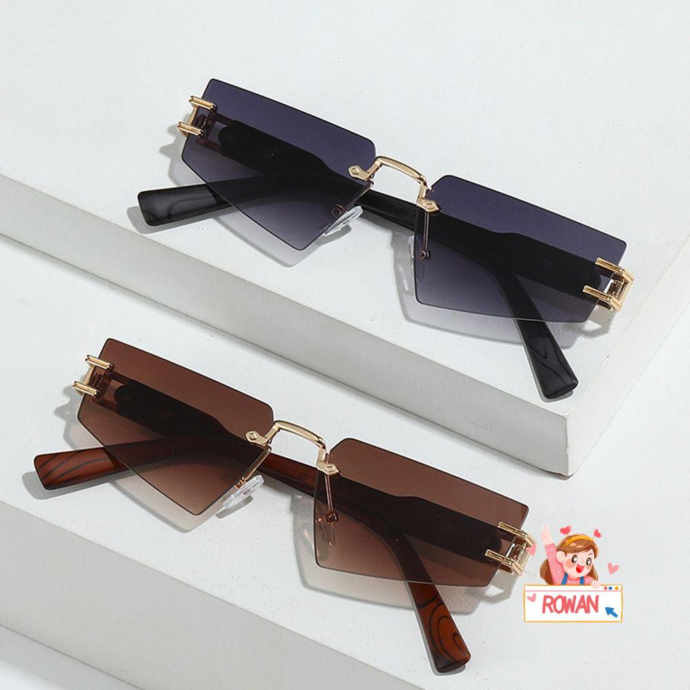 Kính Mát Mắt Mèo Gọng Kim Loại Chống Tia UV400 Thời Trang