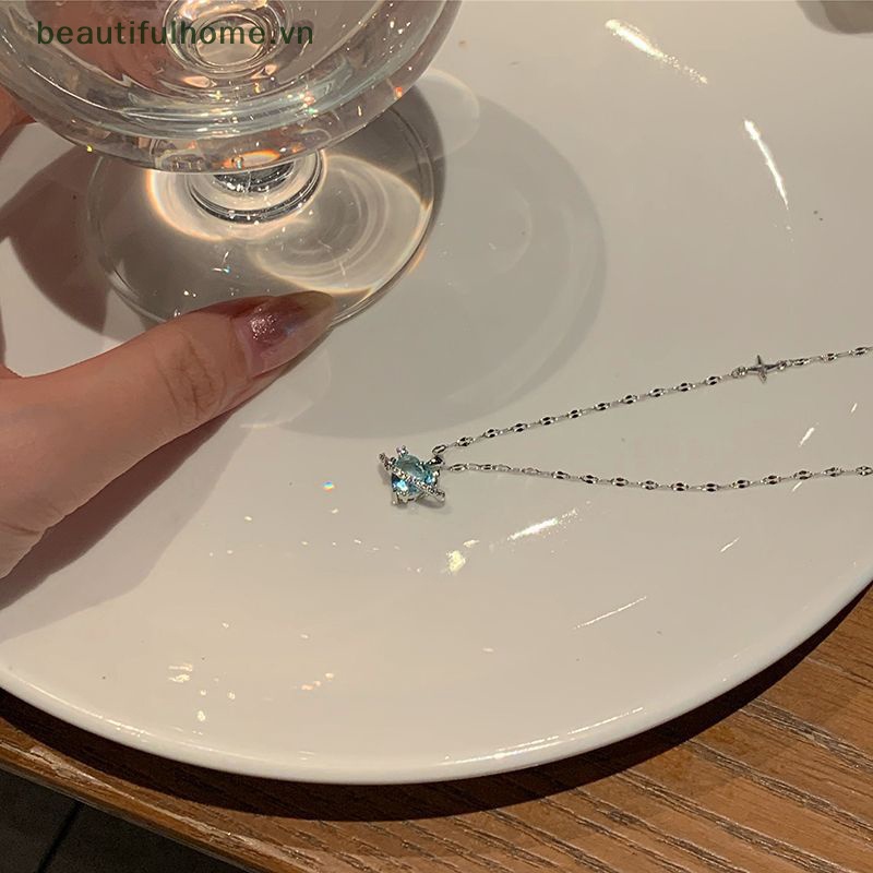 Vòng cổ Mặt Trái Tim Đính Đá Zircon Thời Trang Hàn Quốc Cho Nữ