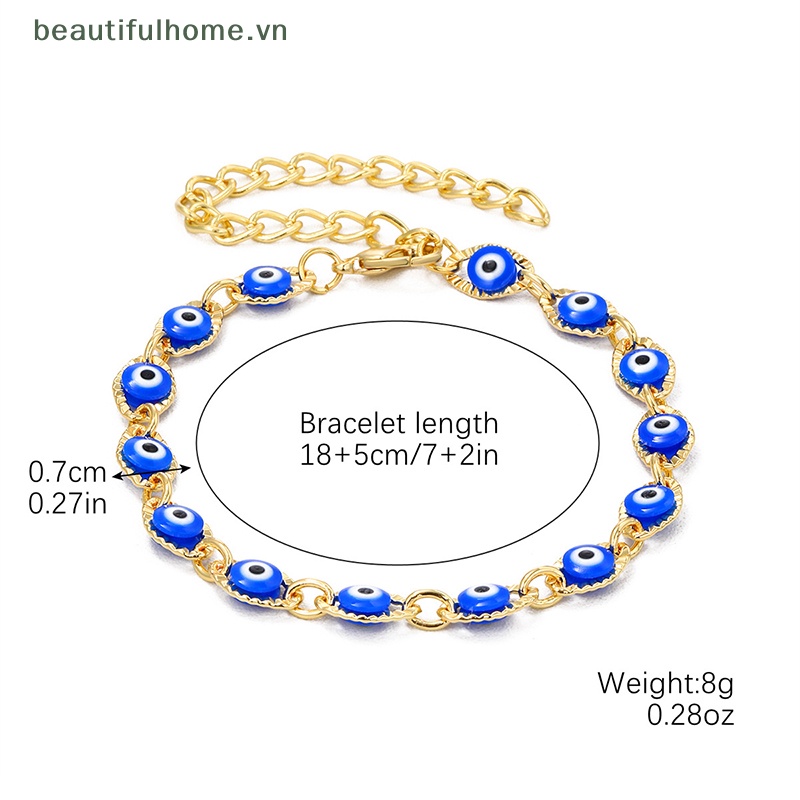 Vòng Tay Chuỗi Hạt Màu Sắc May Mắn Phong Cách Bohemian Thời Trang Mùa Hè Cho Nam Và Nữ