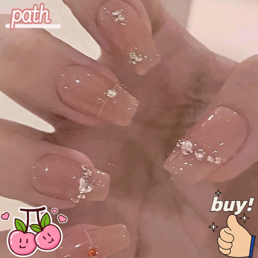 Bộ 24 Móng Tay Giả Dạng Nhấn Che Phủ Toàn Diện Dùng Múa Ba Lê