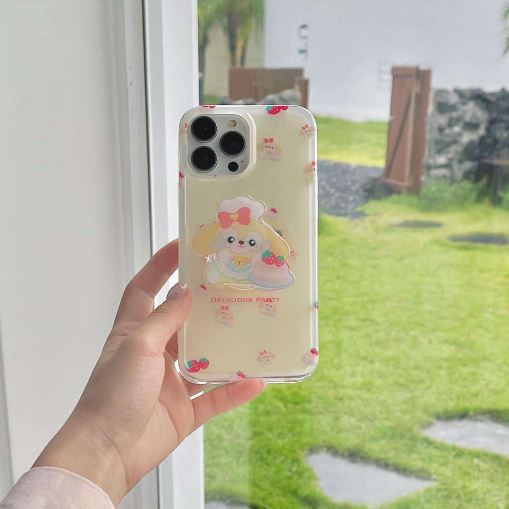 Ốp Điện Thoại Imd Trong Suốt Họa Tiết Hoạt Hình Cún Dễ Thương Cho iPhone 14 13 12 11 PRO MAX