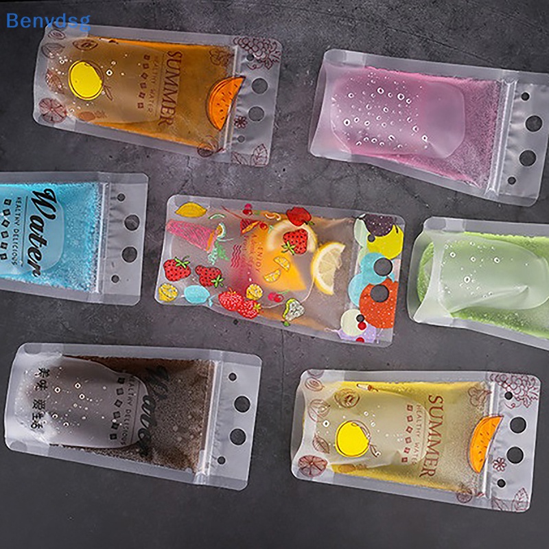 Benvdsg > Túi Nhựa Đứng Đựng Đồ Uống Có Khóa Kéo Bảo Quản Đá Lạnh Tốt