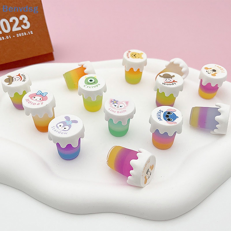 Bộ 10 Hũ Đựng Trà / Mật Ong Mini Dạ Quang Độc Đáo Trang Trí Nhà Búp Bê