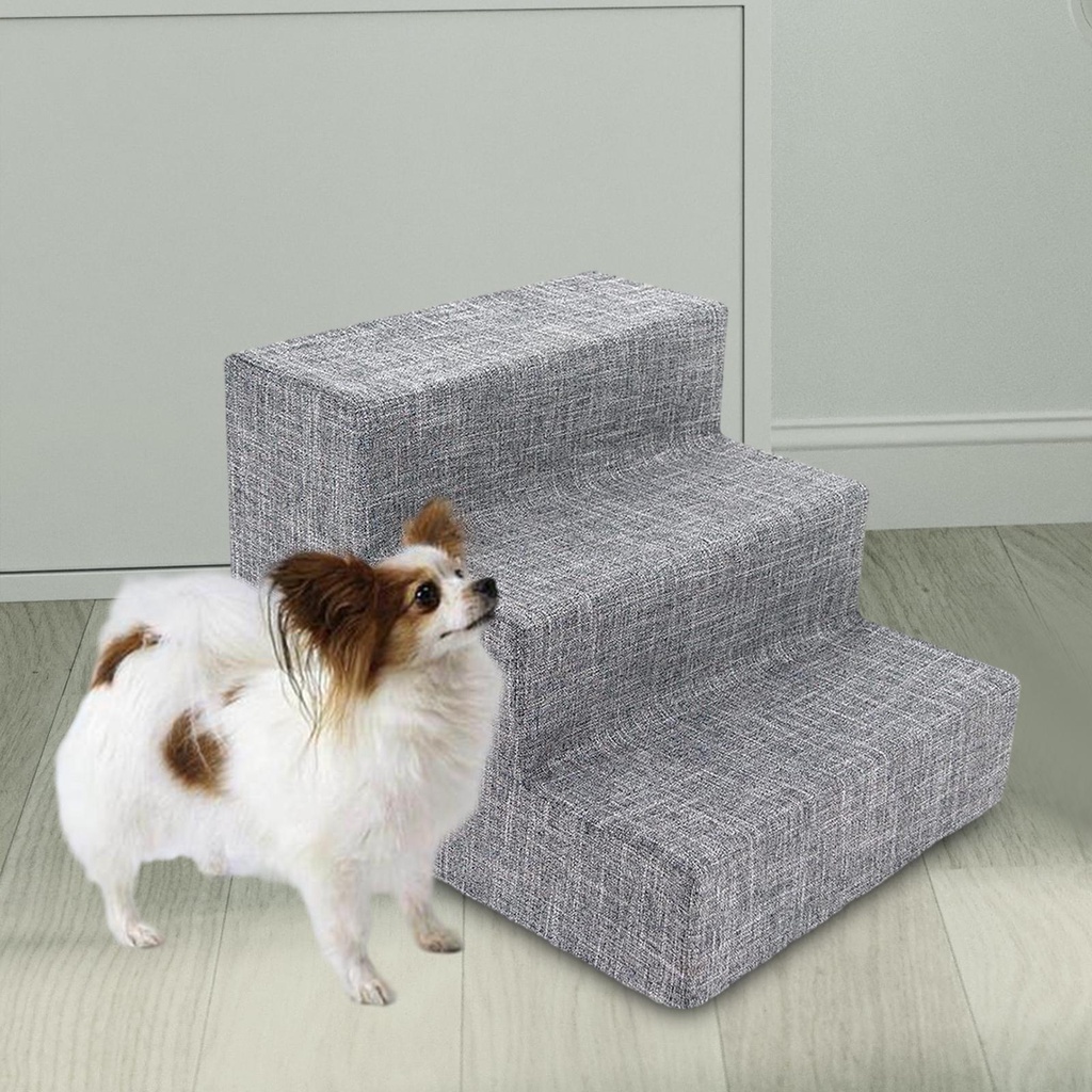 Thang Leo 4 Bậc Chống Trượt Kích Thước 40x54x36 5cm Di Động Tiện Dụng Cho Thú Cưng