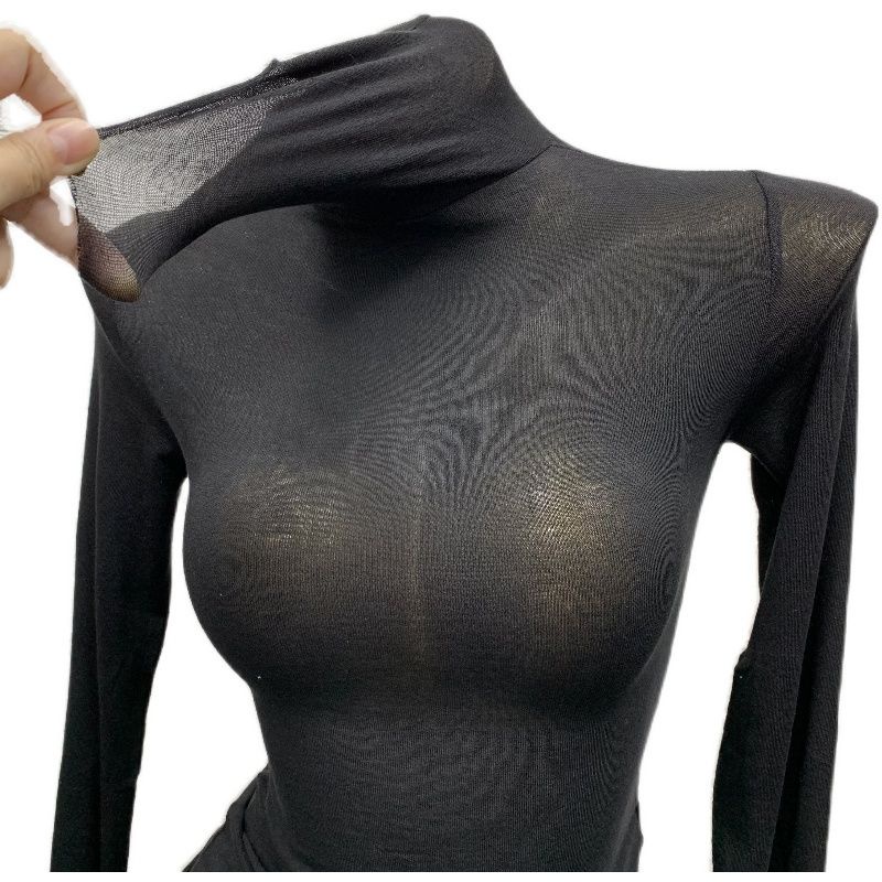 Áo Thun Nữ Tay Dài Ôm Dáng Phong Cách Hàn Quốc Gợi Cảm