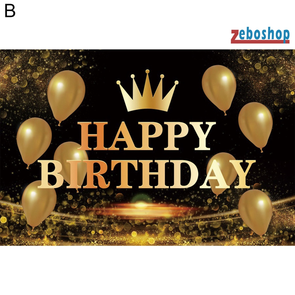 Phông Nền Chụp Ảnh Chữ Happy Birthday Độc Đáo Xinh Xắn