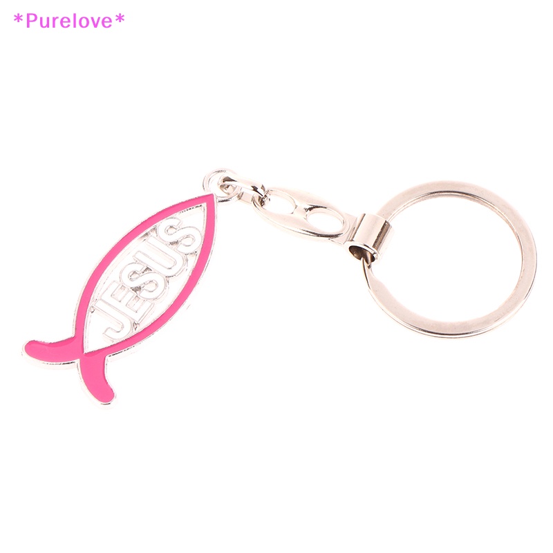 Móc Khóa Hình Chú Cá Và Chúa Jesus Trang Trí Nhà Cửa Mới