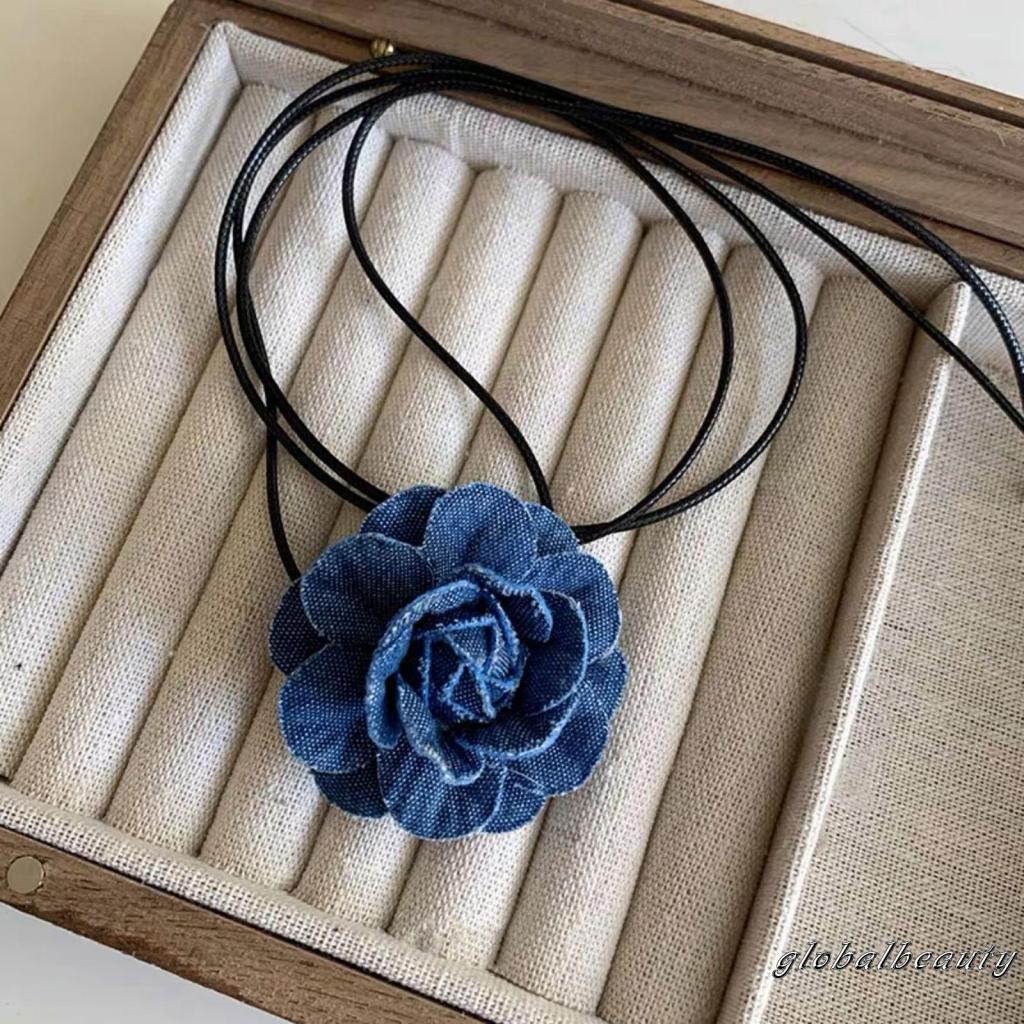 Vòng Cổ Choker Thiết Kế Nhẹ Họa Tiết Hoa Thời Trang Cho Nữ